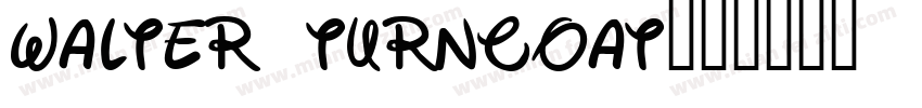 walter turncoat字体转换